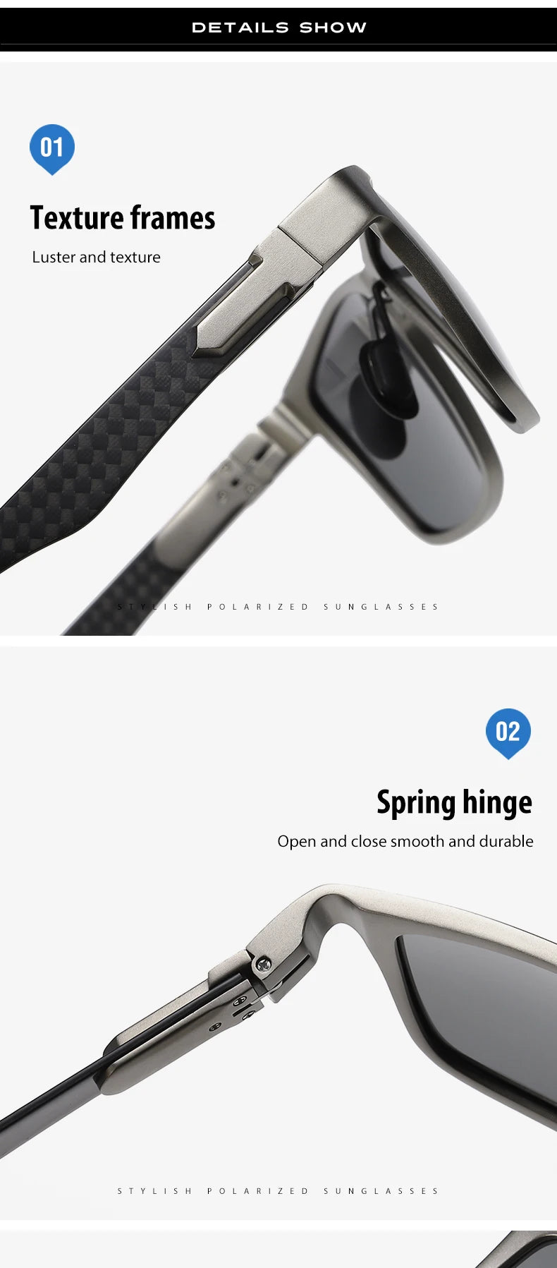 LIOUMO Top Quality Photochromic Polarized Sunglasses For Men Women Carbon Fiber Frame Square Glasses UV400 lentes de sol hombre