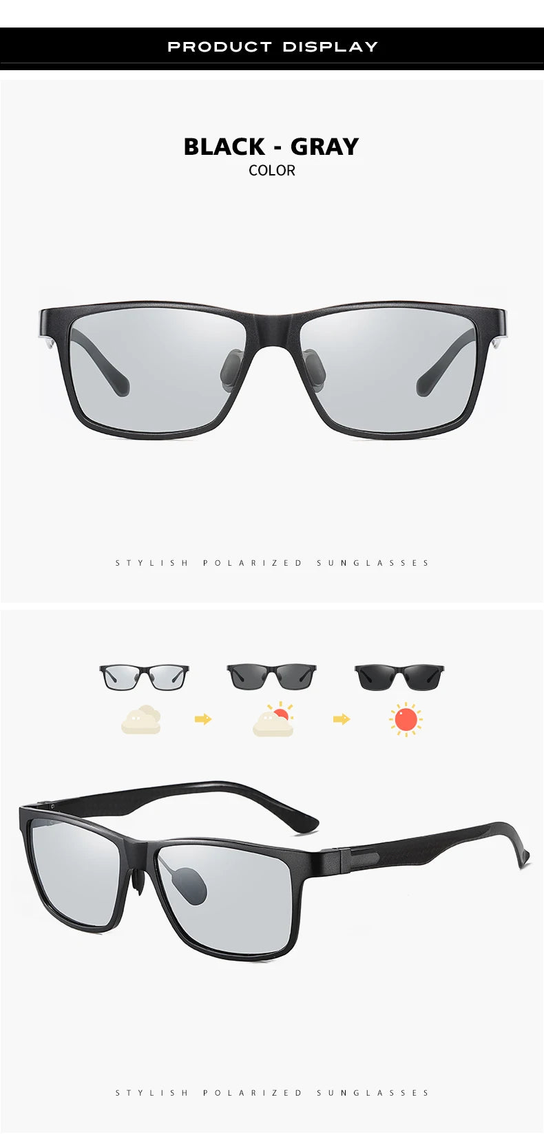 LIOUMO Top Quality Photochromic Polarized Sunglasses For Men Women Carbon Fiber Frame Square Glasses UV400 lentes de sol hombre